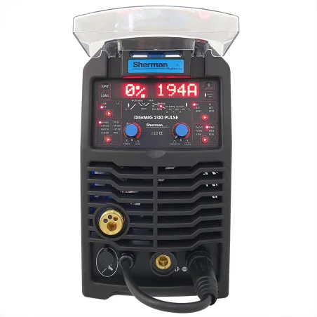 Spawarka Sherman DIGIMIG 200 Pulse (230V, 200A/60% IGBT 2R, puls, podwójny puls, 2T/4T, ster.cyfr. pamięć, synergia)