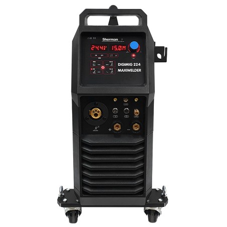 Spawarka Sherman DIGIMIG 224 MAXIWELDER 4R uchwyt 4m (230V 200A/60% 4R, TIG AC/DC, synergia)