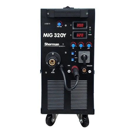 Spawarka Sherman MIG 320Y/4R (3x400V 320A/60% IGBT, 4R, wyświetlacz, uchwyt MIG 4m)