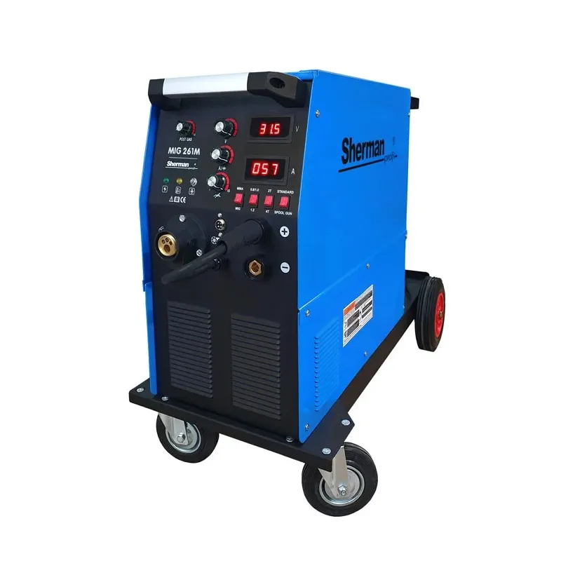 Spawarka Sherman MIG 261M/4R (230V / 3x400V 250A/60% IGBT, 4R, wyświetlacz, uchwyt MIG 4m) Spawarka Sherman MIG 261M/4R (230V / 3x400V 250A/60% IGBT, 4R, wyświetlacz, uchwyt MIG 4m)