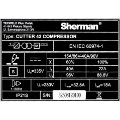 CUTTER-42-Compresor-tabliczka-znamionowa-1600-1