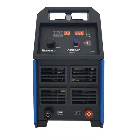 Przecinarka plazmowa Sherman CUTTER 110 (3x400V 105A/60% IGBT, gr.cięcia 40mm, wyświetlacz ciśnienia, 2T/4T, ster.cyfr., uchwyt