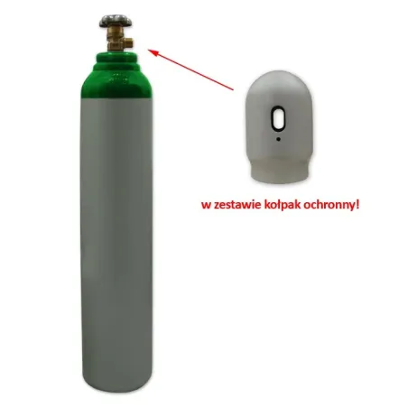 butla pełna Ar/CO2 82/18 8L 200 bar z rurką syfonową