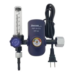 Reduktor seria MINI Ar/CO2 RBP-36-Ar/CO2 z podgrzewaczem i rotametrem AC36V MINI