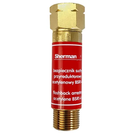 Bezpieczniki Sherman-profi acetylenowy reduktorowy BSR1-A