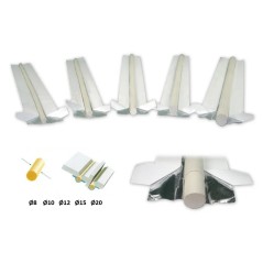 Spawalnicza podkładka ceramiczna walcowa WT-901 fi 12 pakiet 590 mm