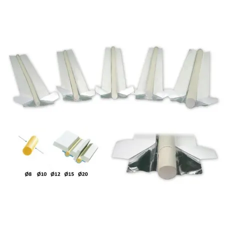 Spawalnicza podkładka ceramiczna walcowa WT-901 fi 12 pakiet 590 mm