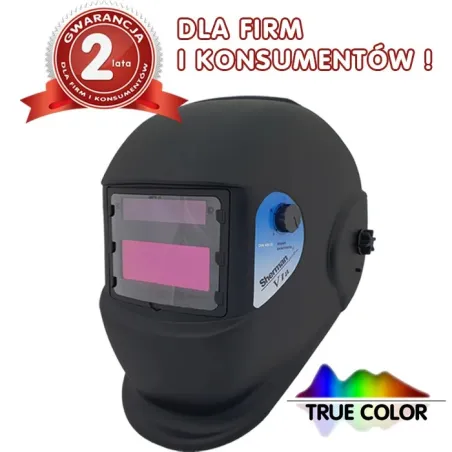 Przyłbica automatyczna V1a czarna * 2 lata gwarancji dla firm i konsumentów *