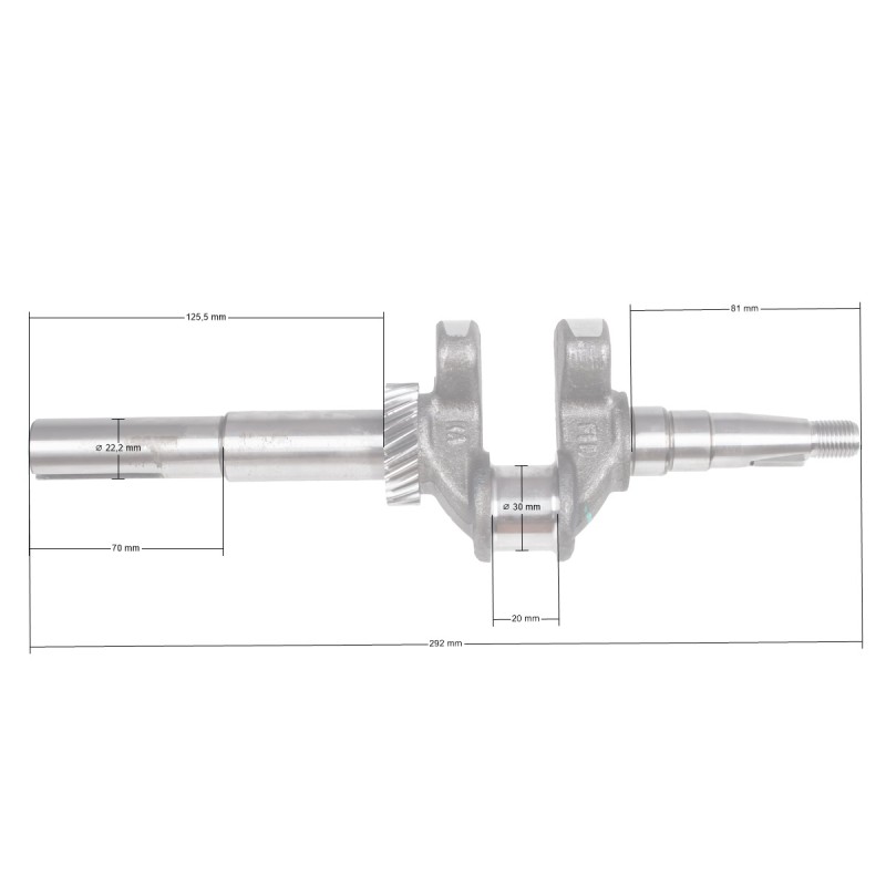 Wał korbowy Zongshen Xp200A 6,5Hp 22,2Mm 70Mm