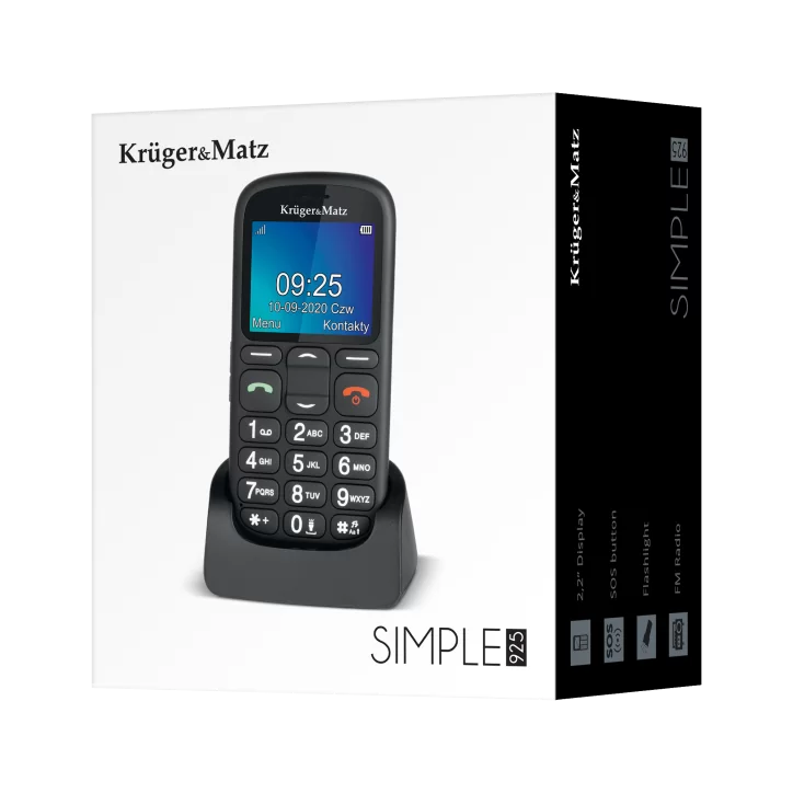 Telefon GSM dla seniora Kruger&Matz Simple 925