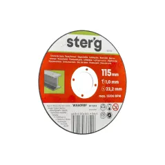 Tarcza korundowa 115 x 1.0 x 22.2 mm, do metalu