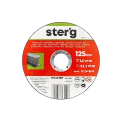 Tarcza korundowa 125 x 1.0 x 22.2 mm, do metalu