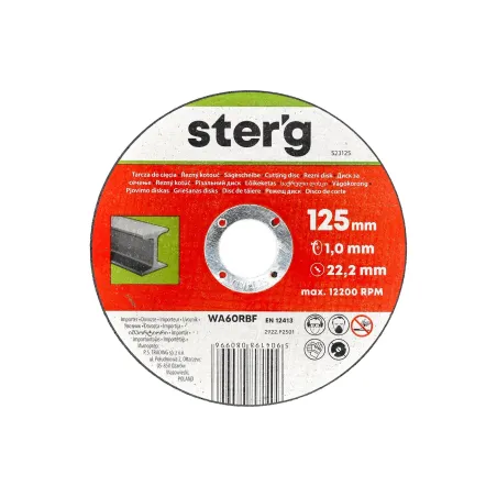 Tarcza korundowa 125 x 1.0 x 22.2 mm, do metalu