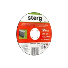 Tarcza korundowa 125 x 1.0 x 22.2 mm, do metalu