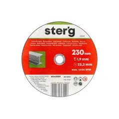 Tarcza korundowa 230 x 1.9 x 22.2 mm, do metalu