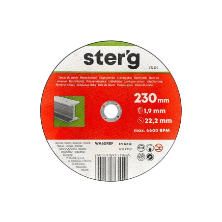 Tarcza korundowa 230 x 1.9 x 22.2 mm, do metalu