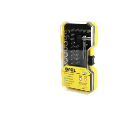 Zestaw końcówek wkrętakowych z grzechotką dwustronną, 35 szt.