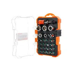 Zestaw końcówek i nasadek do wkrętarki, 28 szt.