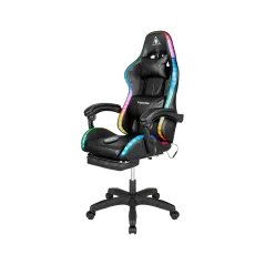 Fotel gamingowy Kruger&Matz GX-150 Czarny LED 7-punktowy masaż