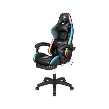 Fotel gamingowy Kruger&Matz GX-150 Czarny LED 7-punktowy masaż