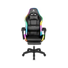 Fotel gamingowy Kruger&Matz GX-150 Czarny LED 7-punktowy masaż