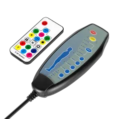 Fotel gamingowy Kruger&Matz GX-150 Czarny LED 7-punktowy masaż