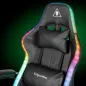 Fotel gamingowy Kruger&Matz GX-150 Czarny LED 7-punktowy masaż