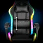Fotel gamingowy Kruger&Matz GX-150 Czarny LED 7-punktowy masaż