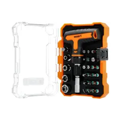 Zestaw wkrętak "T" z grzechotką i końcówki 25 szt.