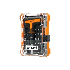 Zestaw wkrętak "T" z grzechotką i końcówki 25 szt.