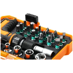 Zestaw wkrętak "T" z grzechotką i końcówki 25 szt.