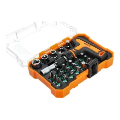 Zestaw wkrętak "T" z grzechotką i końcówki 25 szt.