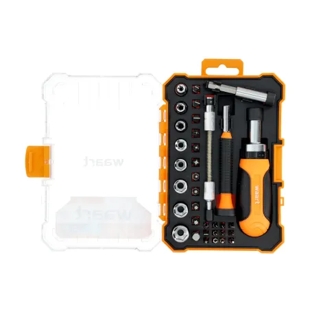 Zestaw wkrętak z grzechotką i końcówki 35 szt.