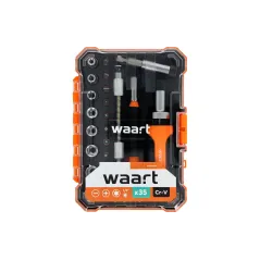 Zestaw wkrętak z grzechotką i końcówki 35 szt.