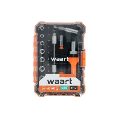 Zestaw wkrętak z grzechotką i końcówki 35 szt.