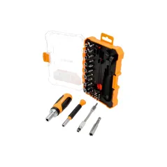 Zestaw wkrętak z grzechotką i końcówki 35 szt.