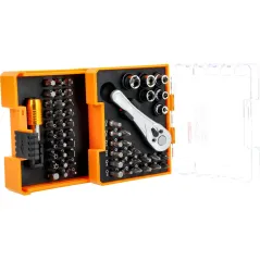 Zestaw grzechotka i końcówki 58 szt.