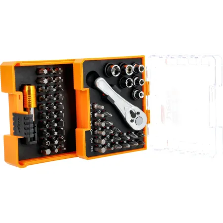 Zestaw grzechotka i końcówki 58 szt.