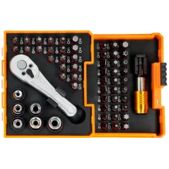 Zestaw grzechotka i końcówki 58 szt.