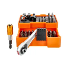 Zestaw grzechotka i końcówki 58 szt.