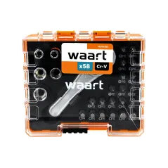 Zestaw grzechotka i końcówki 58 szt.