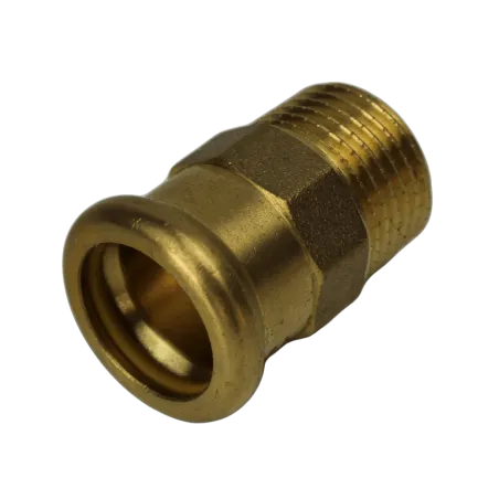 Nypel do gazu DN 22X3/4"GZ mosiężny Press profil M