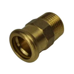 Nypel do gazu DN 15X1/2"GZ mosiężny Press profil M
