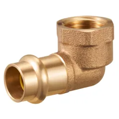 Kolano Press DN22X3/4" GW do gazu profil V mosiężne