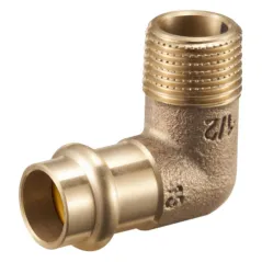 Kolano Press DN22X3/4" GZ do gazu profil V mosiężne
