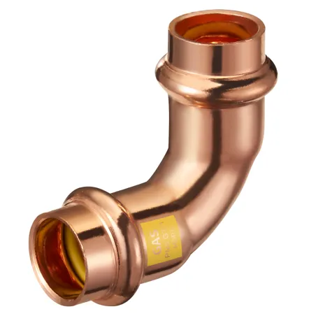 Kolano 90 st. Press DN22 do gazu profil V mosiężne