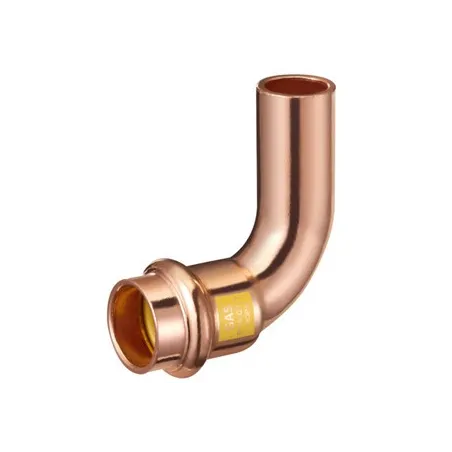 Kolano nyplowe 90 st. Press DN18 do gazu profil V mosiężne