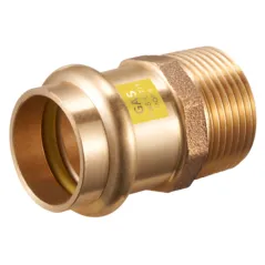 Nypel GZ DN 22X1/2" Press do gazu profil V mosiężna