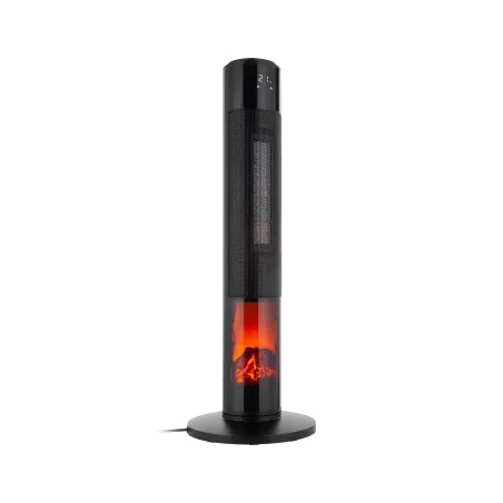 Termowentylator kolumnowy PTC Teesa 1000/2000W z funkcą imitacji kominka (pilot)