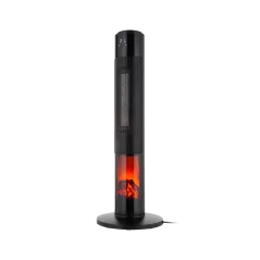 Termowentylator kolumnowy PTC Teesa 1000/2000W z funkcą imitacji kominka (pilot)